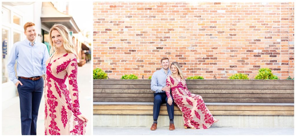 In Hyde Park, couple takes playful engagement photos
